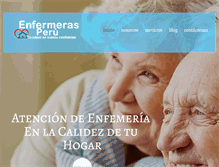 Tablet Screenshot of enfermerasperu.com